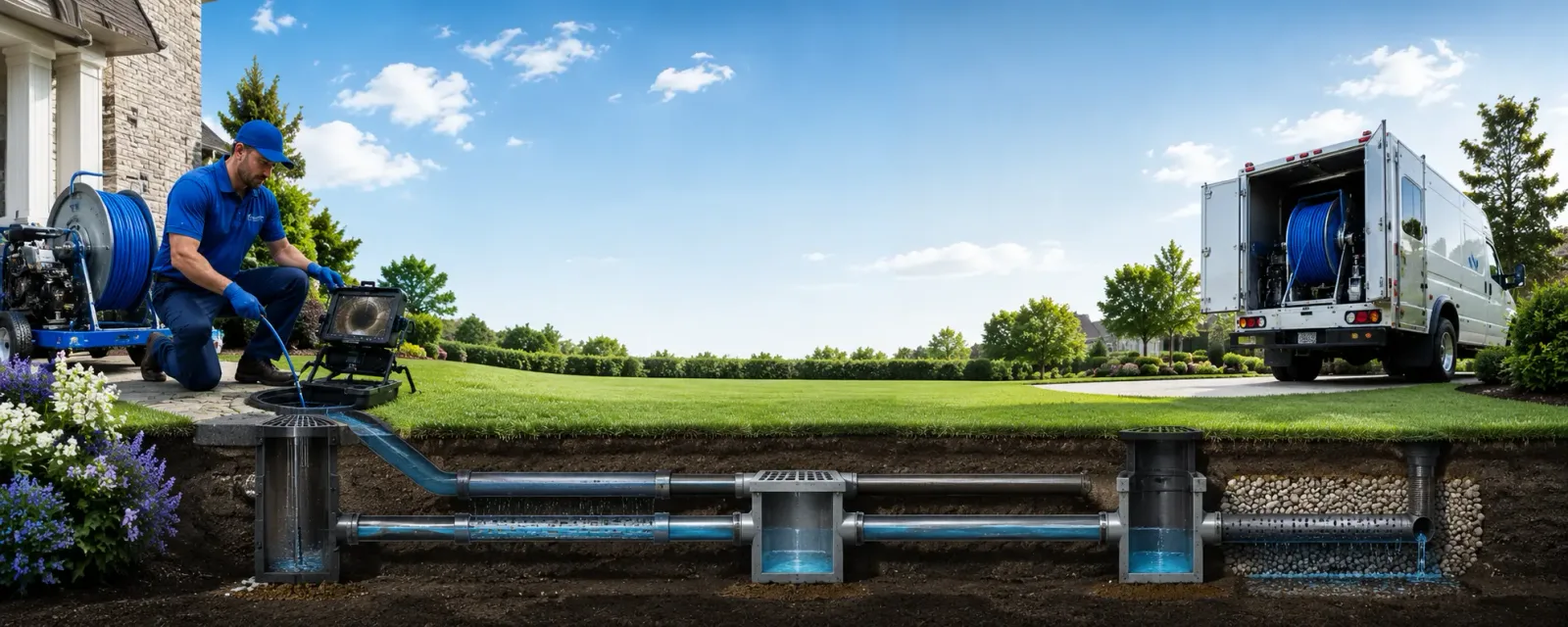 Outdoor drain cleaning information for Gladys, VA